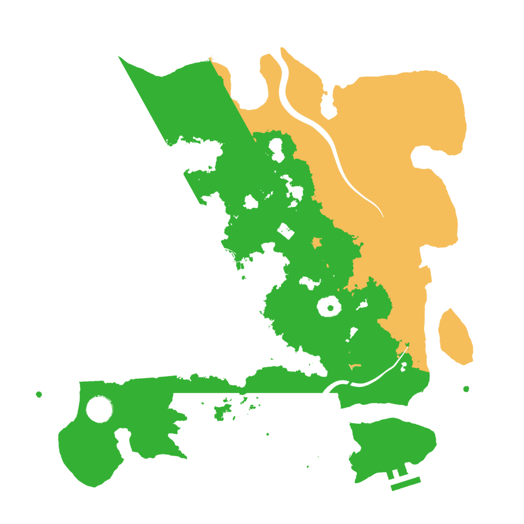 Biome Rust Map: Procedural Map, Size: 3500, Seed: 772715