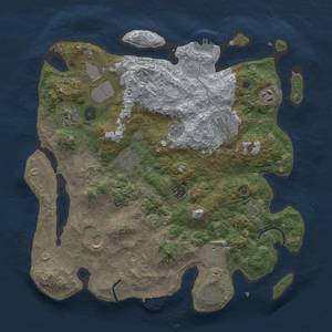 Thumbnail Rust Map: Procedural Map, Size: 3800, Seed: 59628037, 17 Monuments