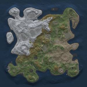 Thumbnail Rust Map: Procedural Map, Size: 3700, Seed: 59627031, 17 Monuments