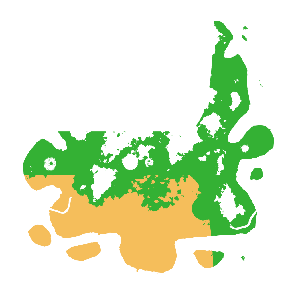 Biome Rust Map: Procedural Map, Size: 3500, Seed: 845645