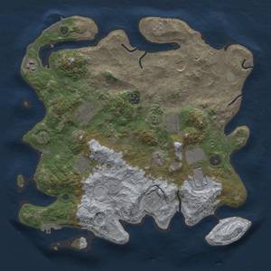 Thumbnail Rust Map: Procedural Map, Size: 3700, Seed: 59627026, 16 Monuments