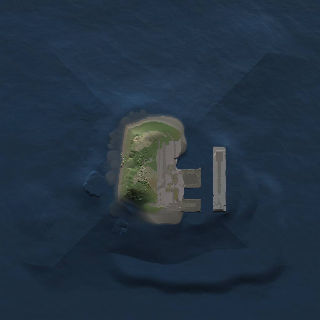 Rust Map: Procedural Map, Size: 1000, Seed: 457080892, 2 Monuments