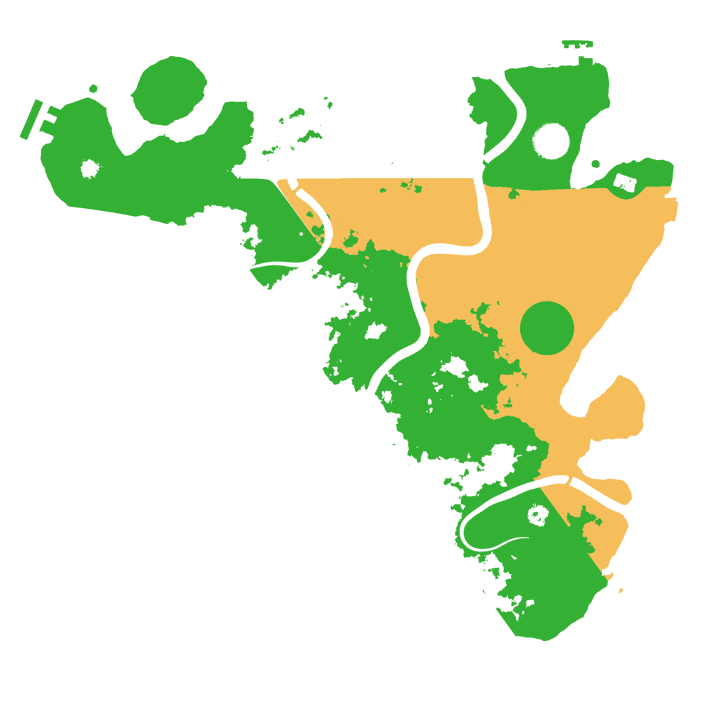 Biome Rust Map: Procedural Map, Size: 3500, Seed: 1851387342