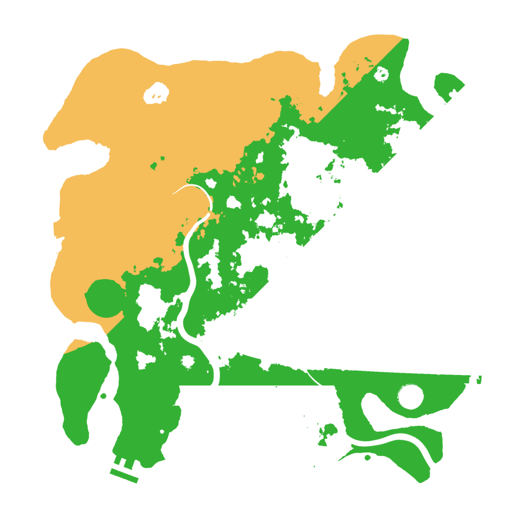 Biome Rust Map: Procedural Map, Size: 3600, Seed: 679076782