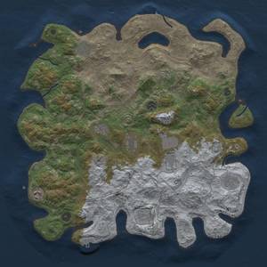 Thumbnail Rust Map: Procedural Map, Size: 4250, Seed: 1510064675, 17 Monuments