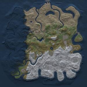 Thumbnail Rust Map: Procedural Map, Size: 4250, Seed: 1510064675, 14 Monuments