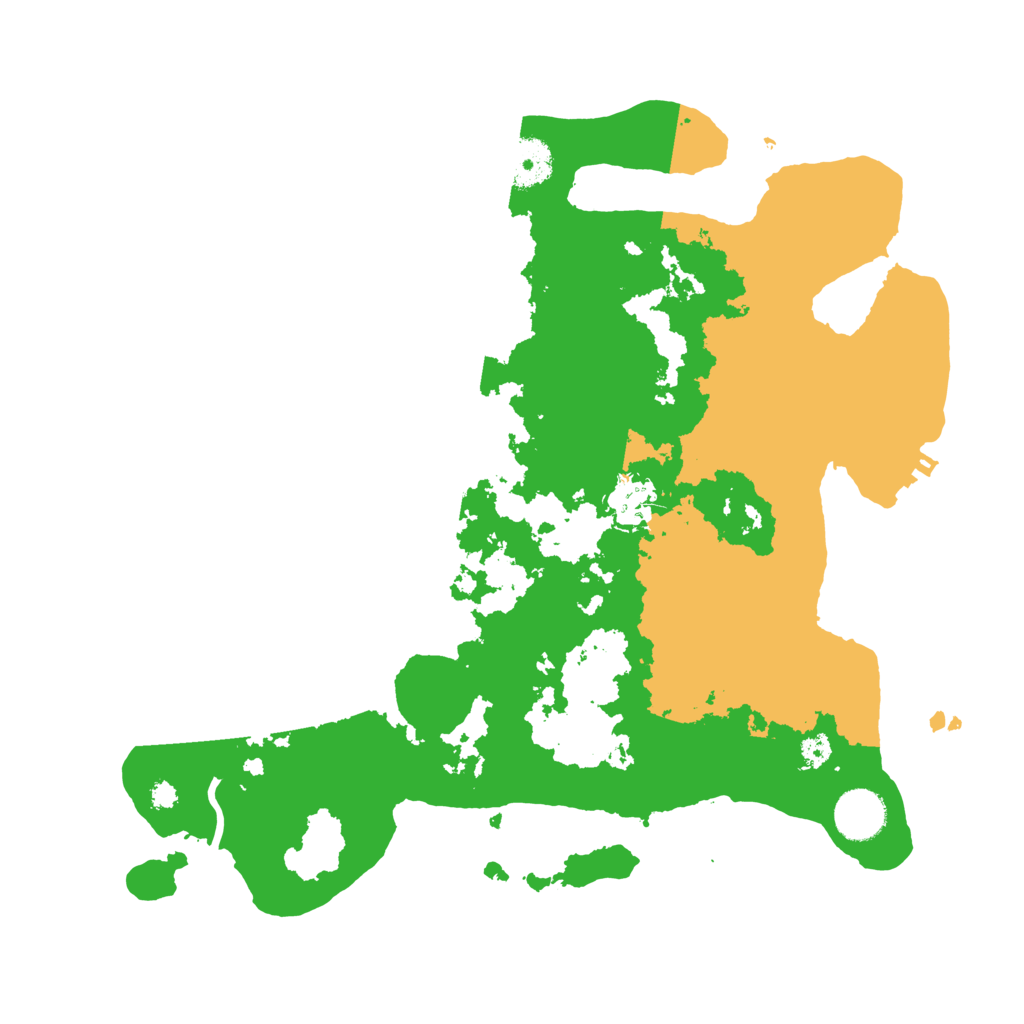 Biome Rust Map: Procedural Map, Size: 3500, Seed: 67481