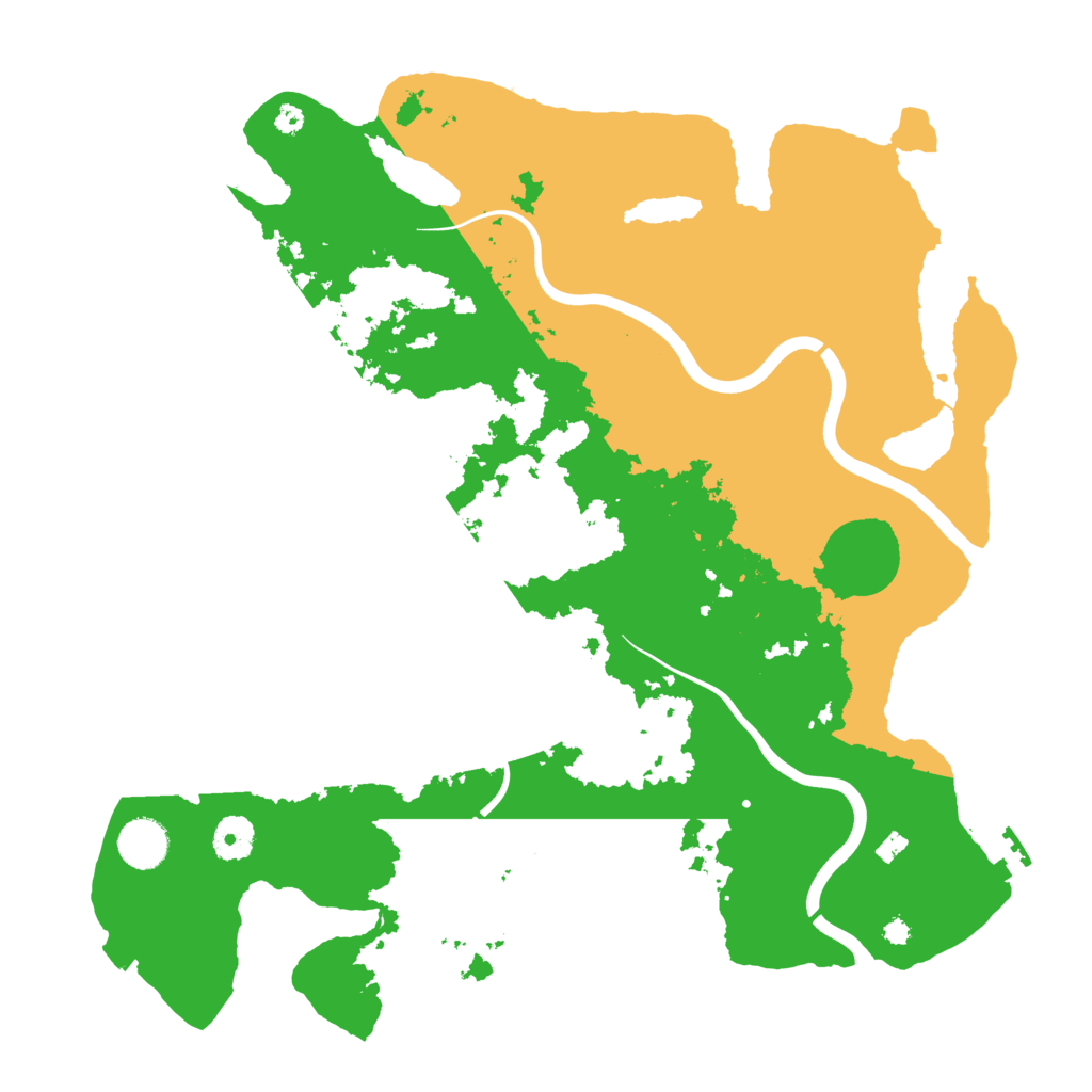 Biome Rust Map: Procedural Map, Size: 3800, Seed: 98495