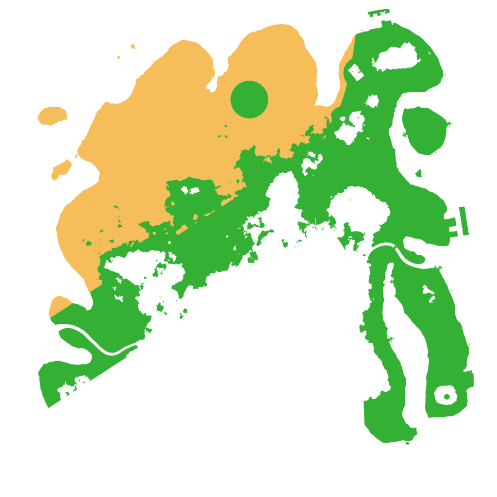 Biome Rust Map: Procedural Map, Size: 3500, Seed: 307816734