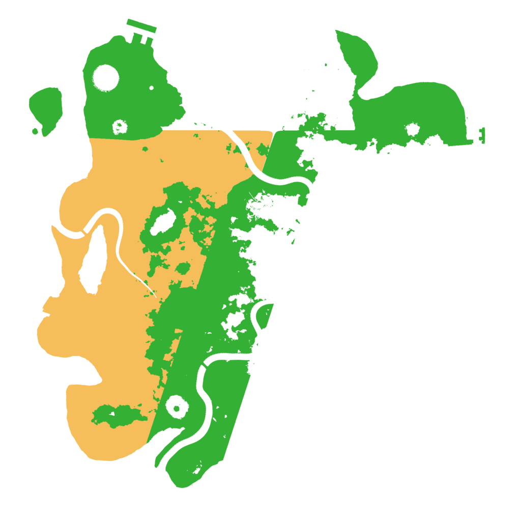 Biome Rust Map: Procedural Map, Size: 3500, Seed: 392899926