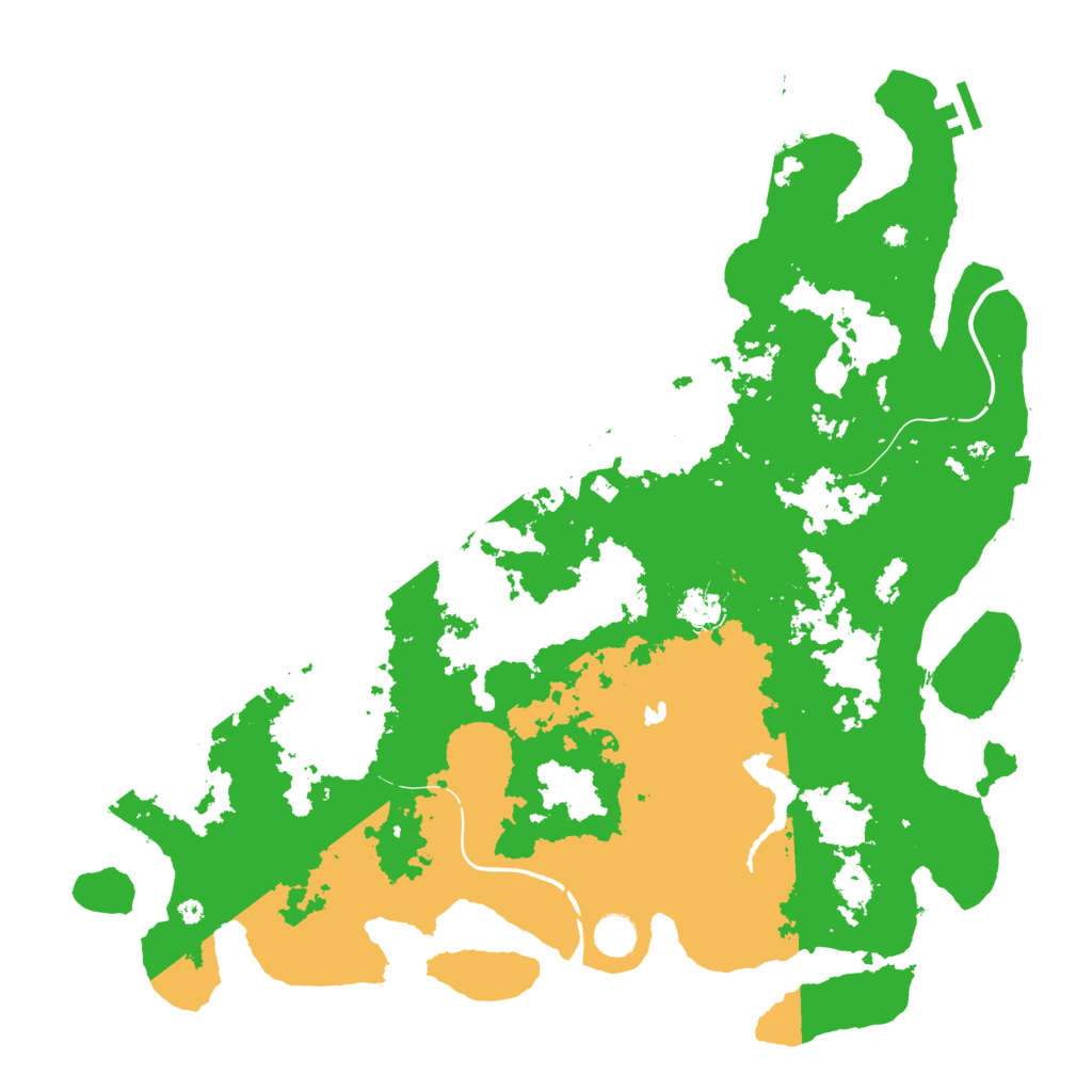 Biome Rust Map: Procedural Map, Size: 4500, Seed: 598080310