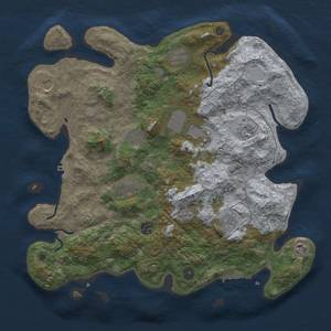 Thumbnail Rust Map: Procedural Map, Size: 4000, Seed: 7137777, 17 Monuments