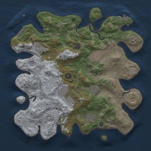 Thumbnail Rust Map: Procedural Map, Size: 3650, Seed: 855742798, 17 Monuments