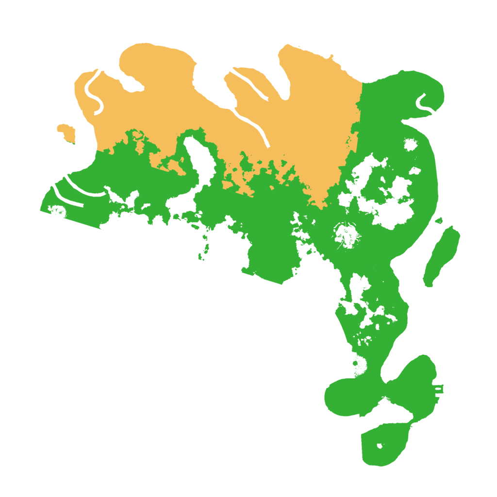 Biome Rust Map: Procedural Map, Size: 3500, Seed: 1518417543