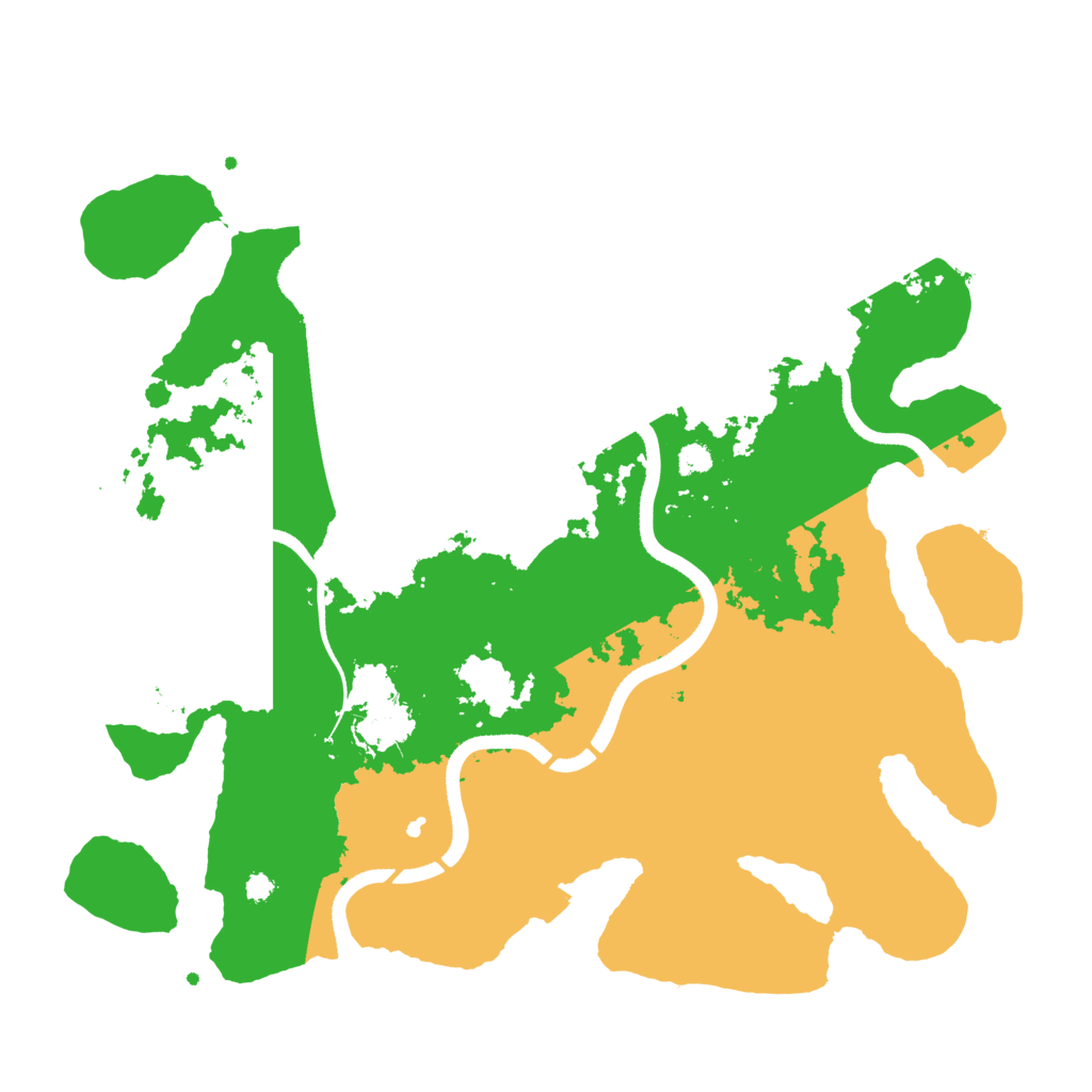 Biome Rust Map: Procedural Map, Size: 3500, Seed: 1758693887