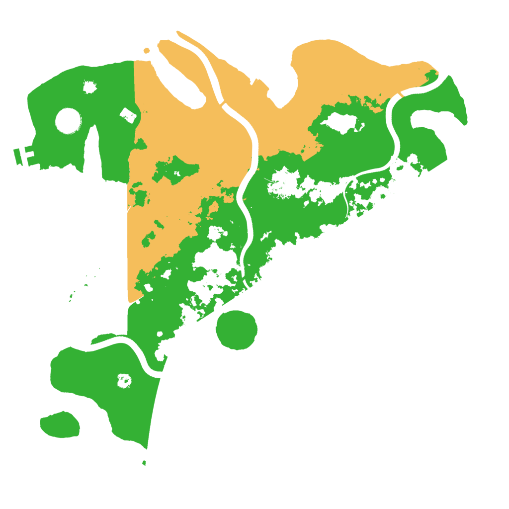 Biome Rust Map: Procedural Map, Size: 3500, Seed: 727391487