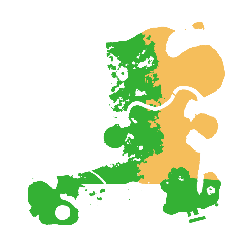 Biome Rust Map: Procedural Map, Size: 3000, Seed: 46793944