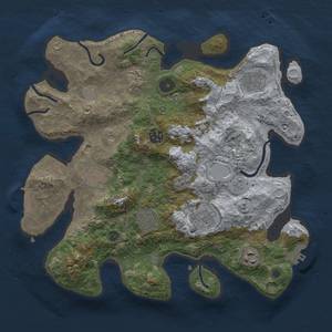 Thumbnail Rust Map: Procedural Map, Size: 3400, Seed: 78994621, 15 Monuments