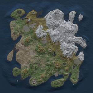 Thumbnail Rust Map: Procedural Map, Size: 3500, Seed: 208800920, 15 Monuments