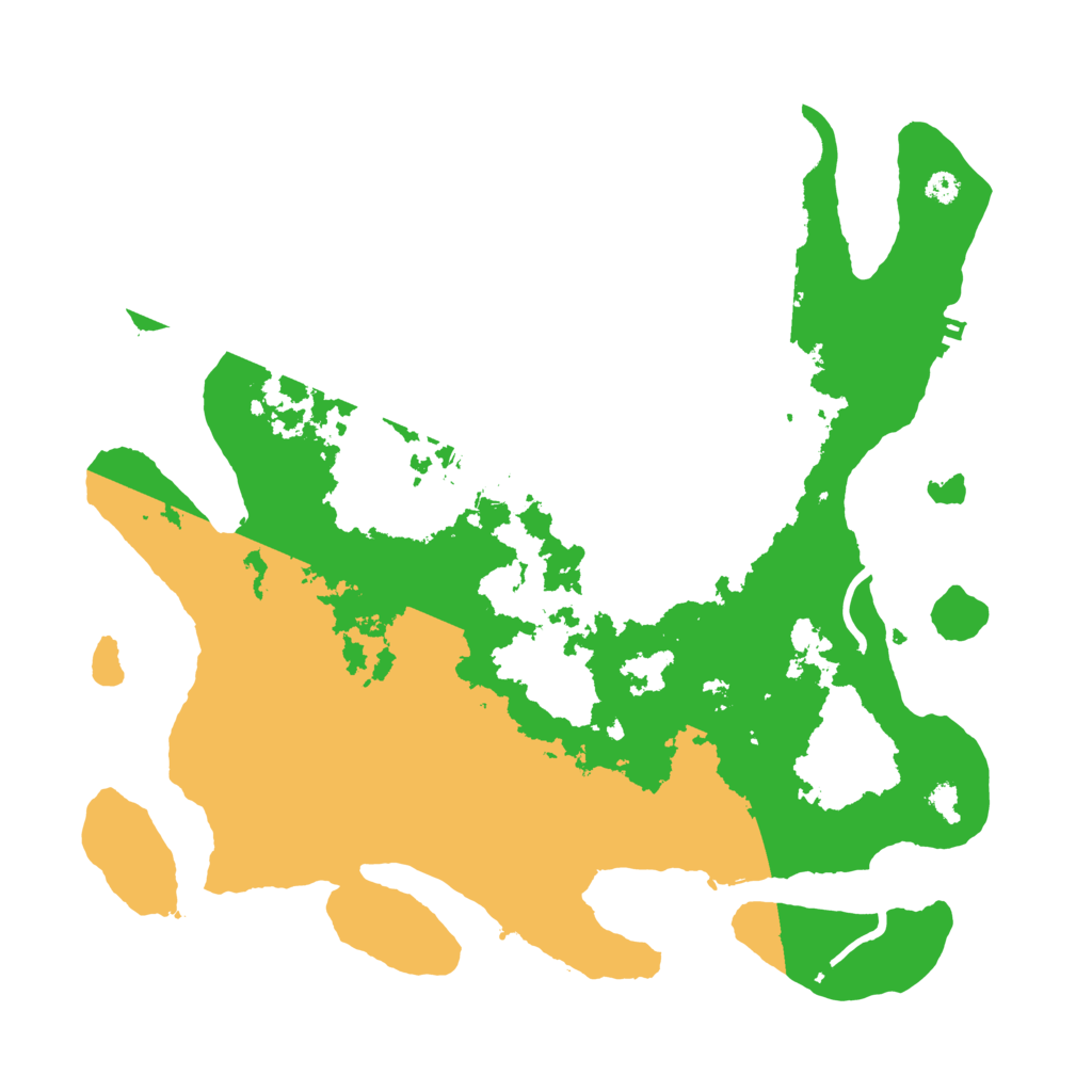 Biome Rust Map: Procedural Map, Size: 3500, Seed: 85558147