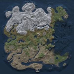 Thumbnail Rust Map: Procedural Map, Size: 4250, Seed: 272931695, 15 Monuments