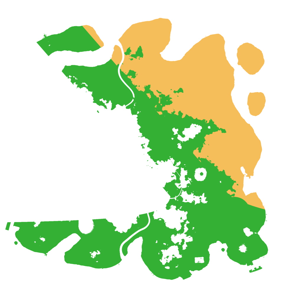 Biome Rust Map: Procedural Map, Size: 3500, Seed: 45859514