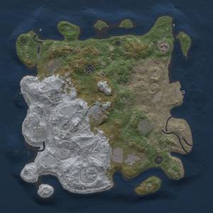 Thumbnail Rust Map: Procedural Map, Size: 3700, Seed: 1480821974, 16 Monuments