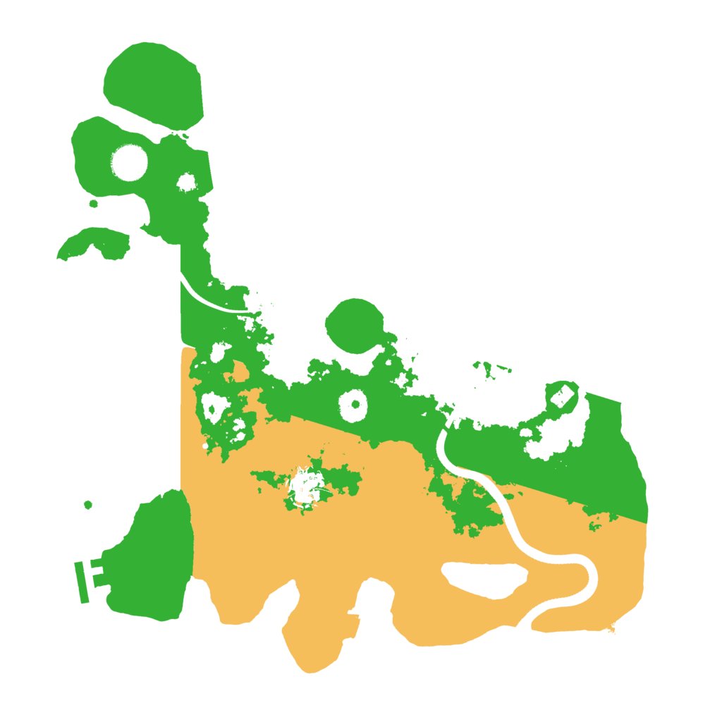 Biome Rust Map: Procedural Map, Size: 3500, Seed: 95707821