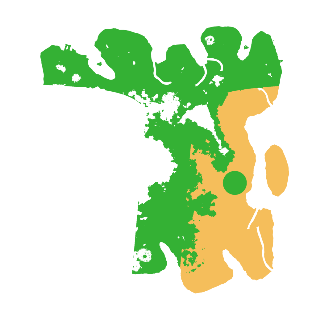 Biome Rust Map: Procedural Map, Size: 3500, Seed: 4301015