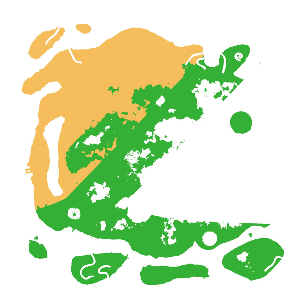 Biome Rust Map: Procedural Map, Size: 3700, Seed: 7580884