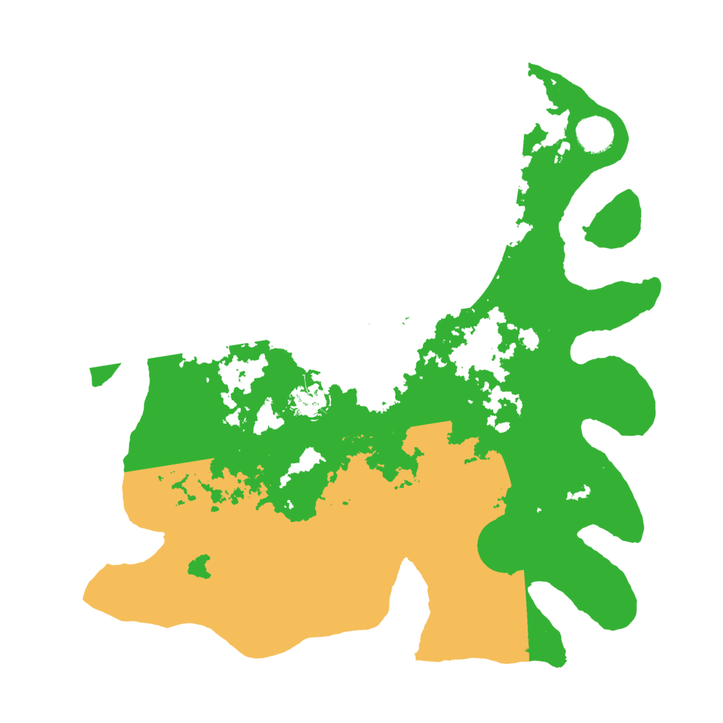 Biome Rust Map: Barren, Size: 3500, Seed: 736751725