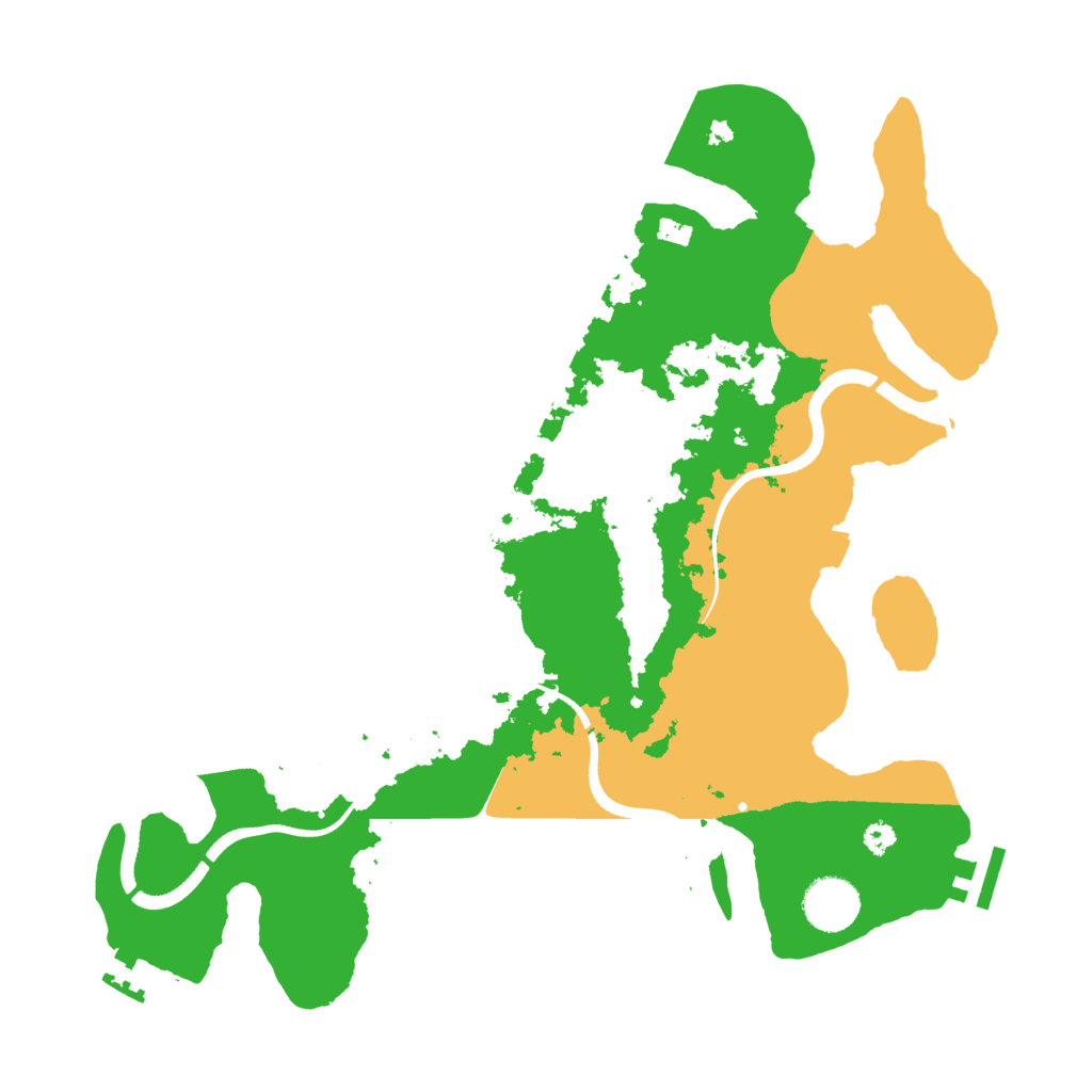 Biome Rust Map: Procedural Map, Size: 3500, Seed: 654651