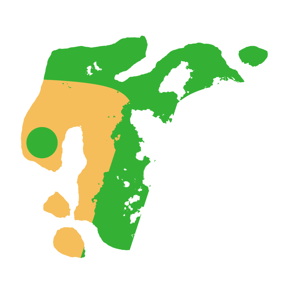 Biome Rust Map: Barren, Size: 2500, Seed: 136666478