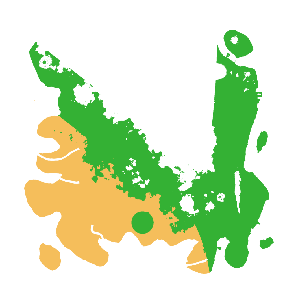 Biome Rust Map: Procedural Map, Size: 3500, Seed: 622289540