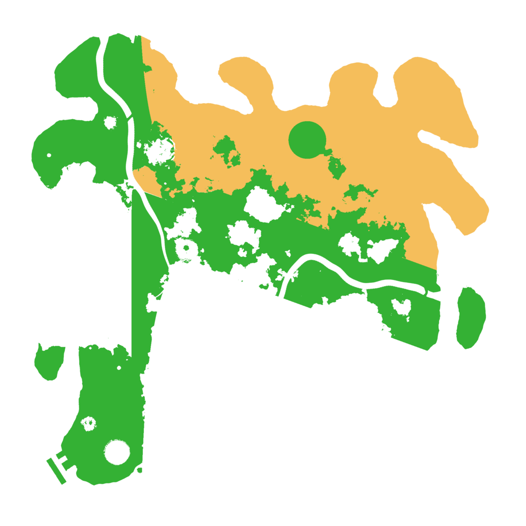 Biome Rust Map: Procedural Map, Size: 3700, Seed: 95433