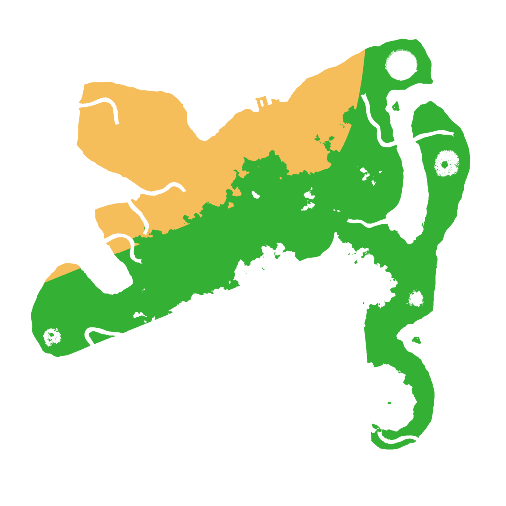 Biome Rust Map: Procedural Map, Size: 3000, Seed: 22640