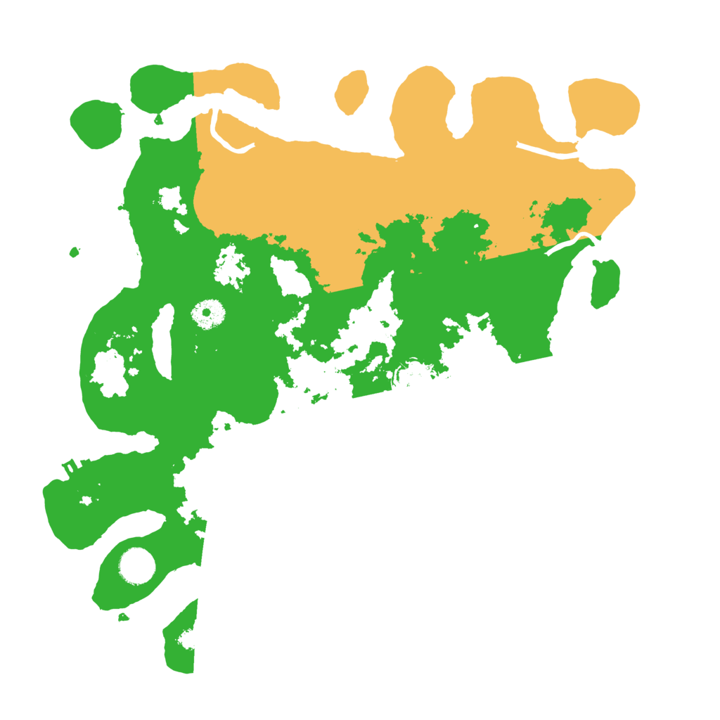 Biome Rust Map: Procedural Map, Size: 3500, Seed: 606862856