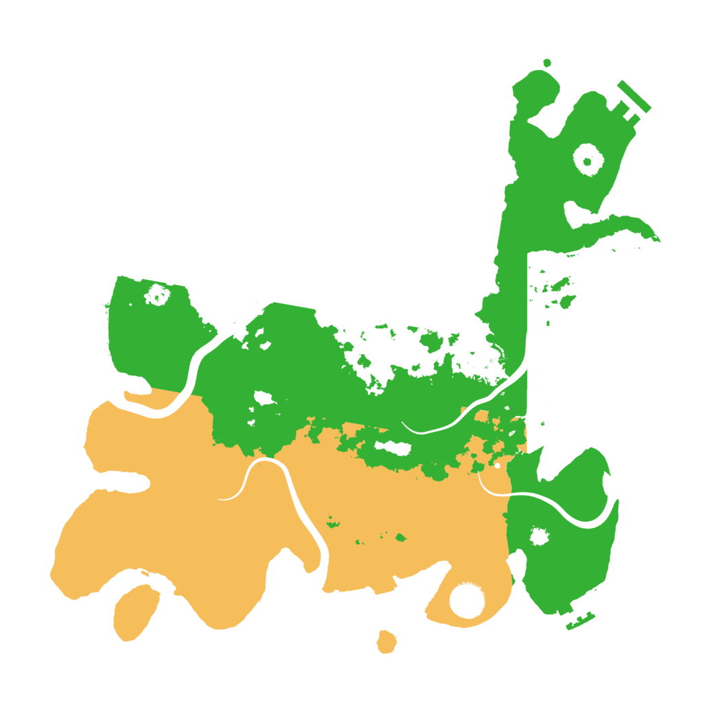 Biome Rust Map: Procedural Map, Size: 3500, Seed: 371413608