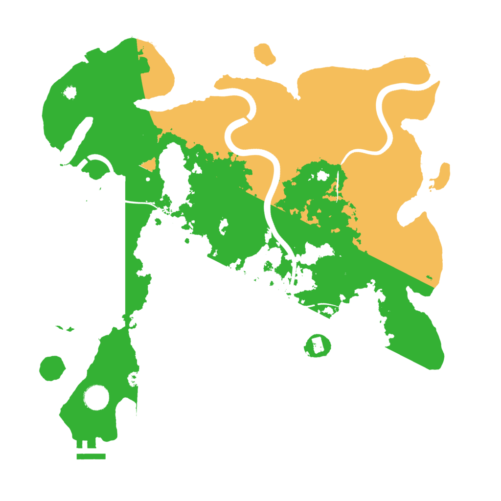 Biome Rust Map: Procedural Map, Size: 3500, Seed: 439565632
