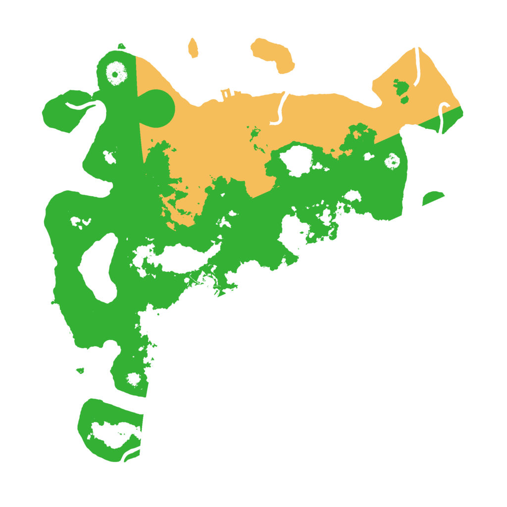 Biome Rust Map: Procedural Map, Size: 3500, Seed: 1216166204