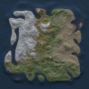 Thumbnail Rust Map: Procedural Map, Size: 3750, Seed: 40319, 16 Monuments