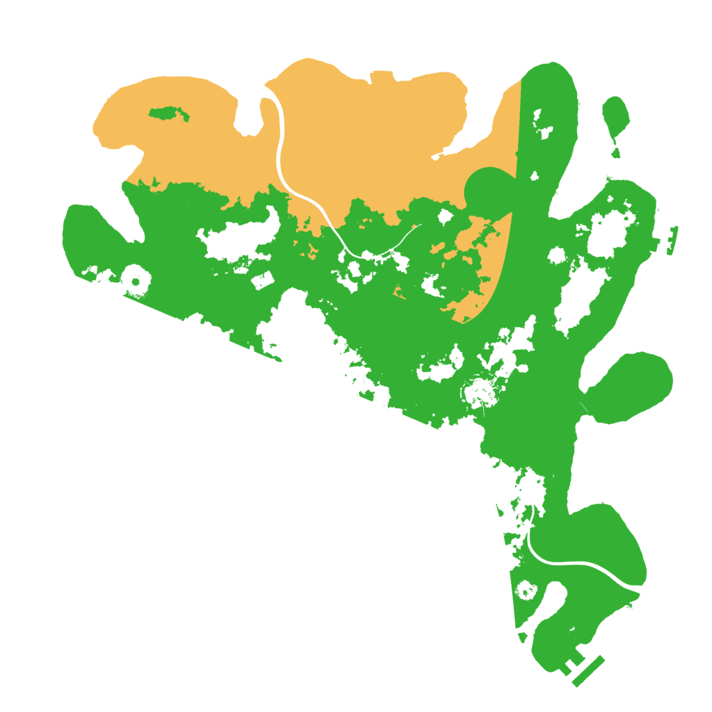 Biome Rust Map: Procedural Map, Size: 3650, Seed: 63610272