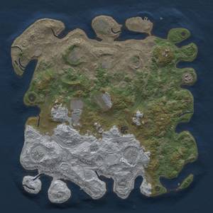 Thumbnail Rust Map: Procedural Map, Size: 4250, Seed: 71776665, 18 Monuments