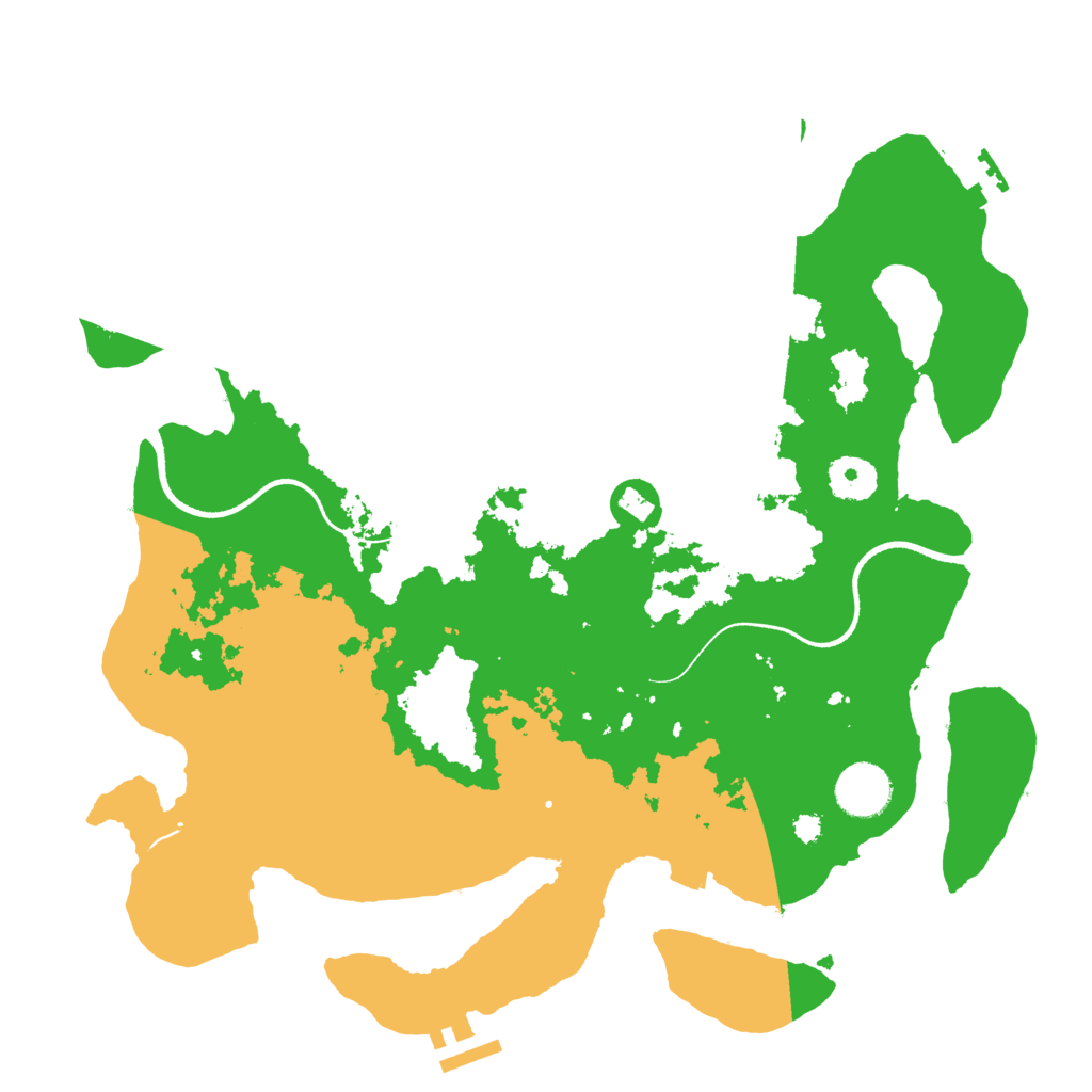 Biome Rust Map: Procedural Map, Size: 3500, Seed: 37736260