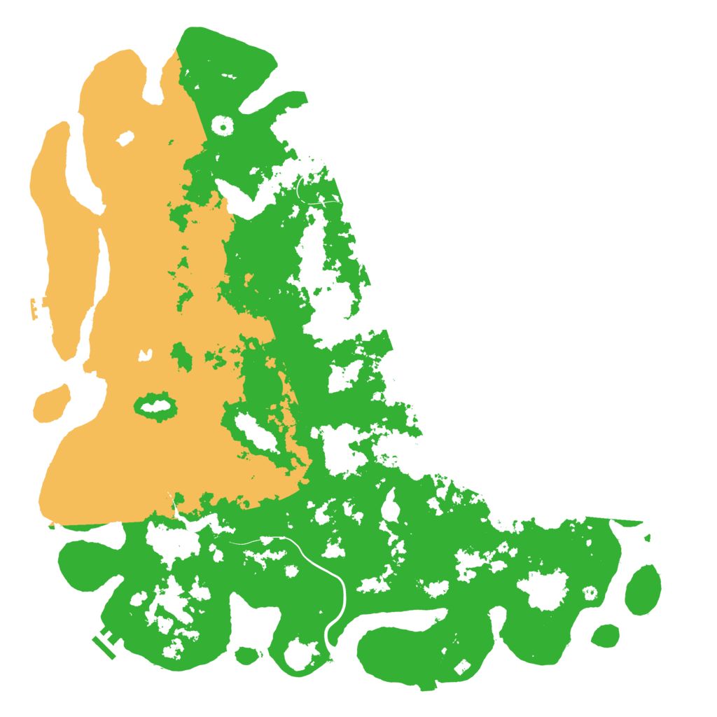 Biome Rust Map: Procedural Map, Size: 5000, Seed: 13883