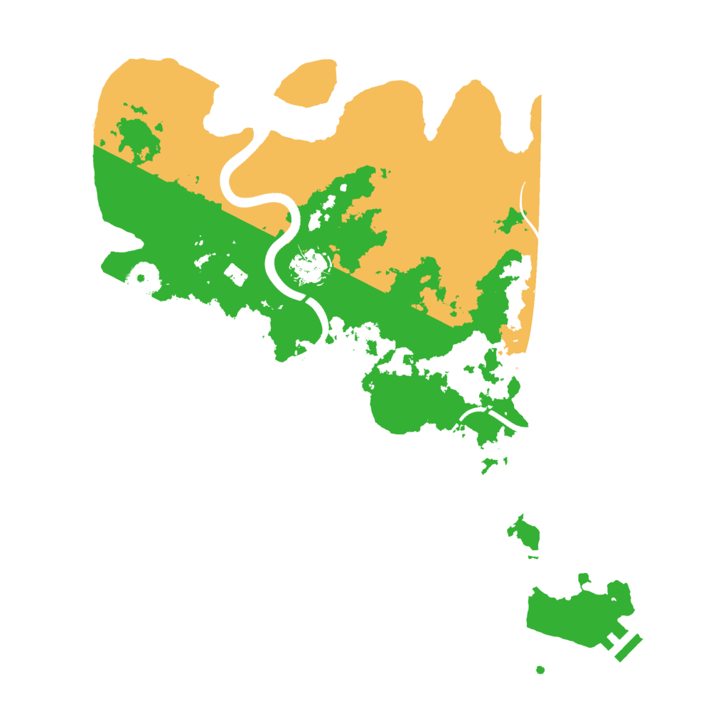 Biome Rust Map: Procedural Map, Size: 3500, Seed: 119365231