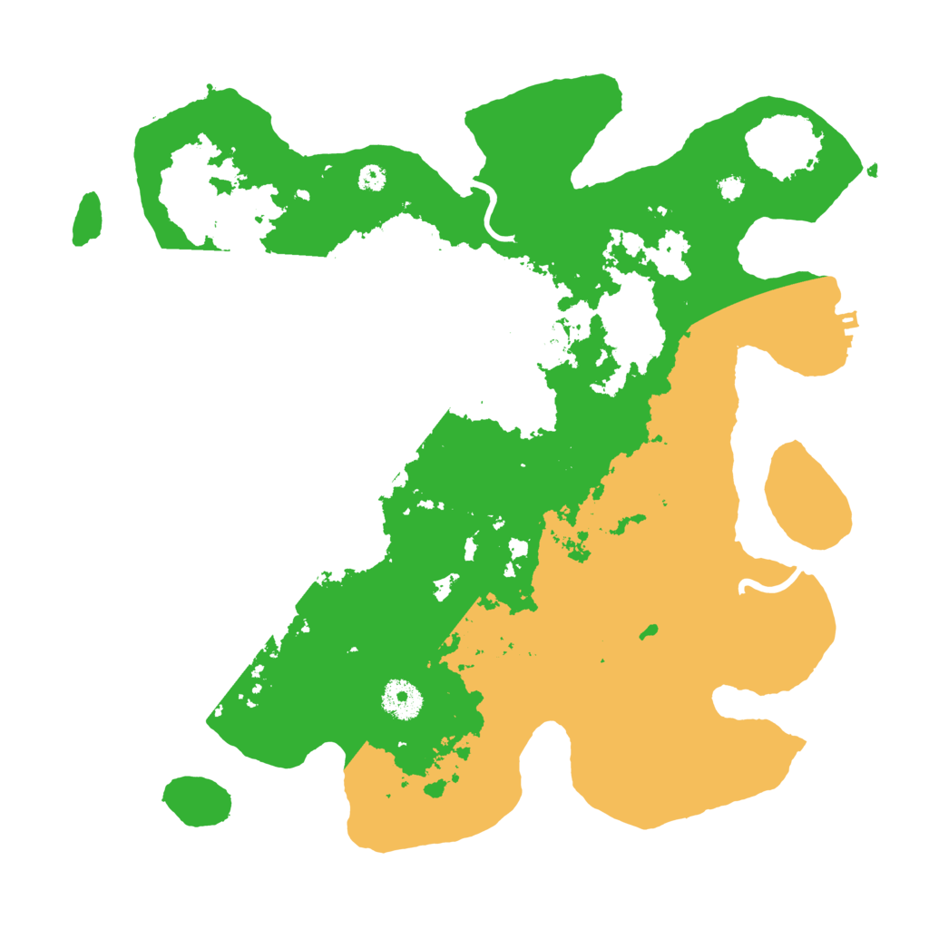 Biome Rust Map: Procedural Map, Size: 3500, Seed: 721551472