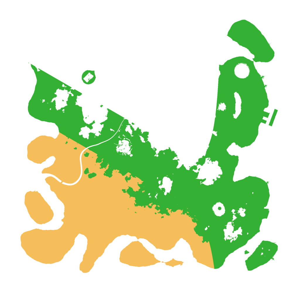 Biome Rust Map: Procedural Map, Size: 3500, Seed: 112911153