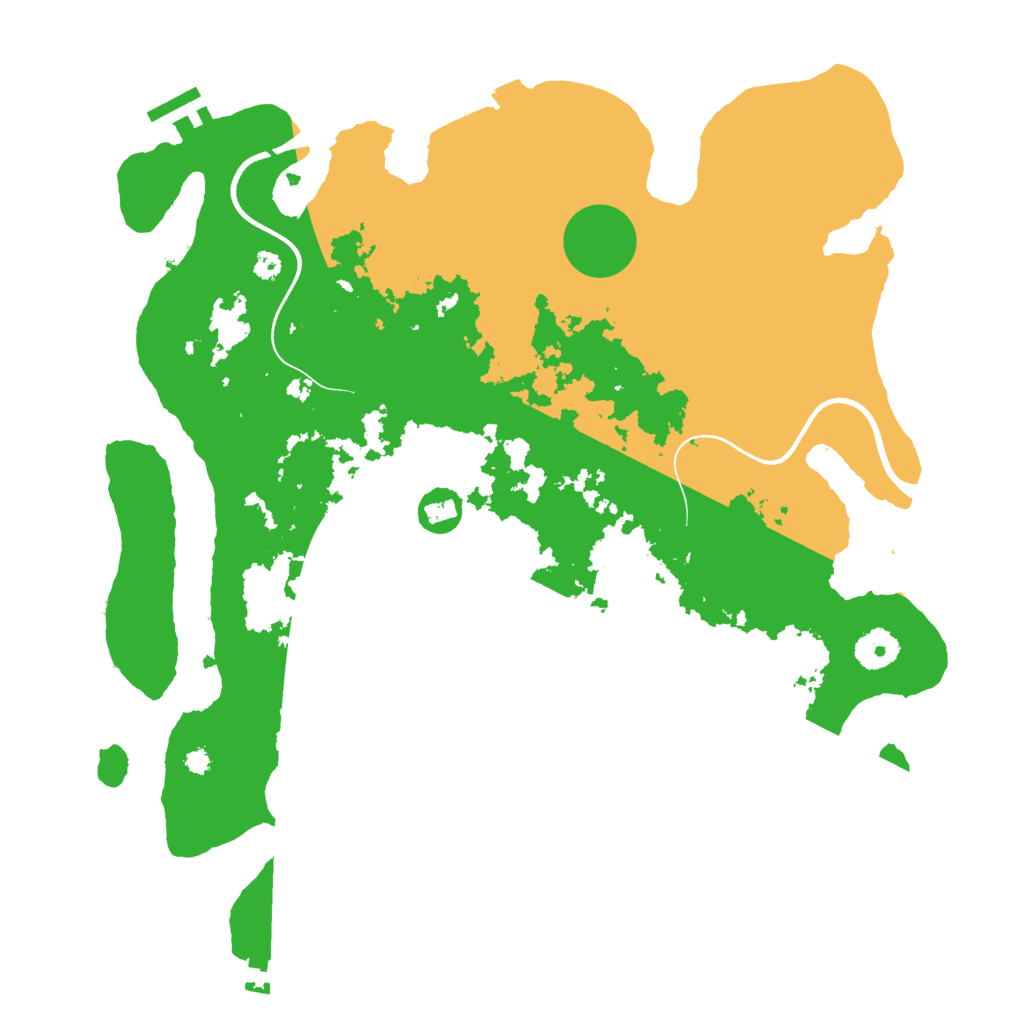 Biome Rust Map: Procedural Map, Size: 3700, Seed: 1797418641