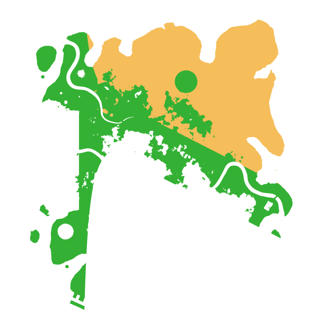 Biome Rust Map: Procedural Map, Size: 3700, Seed: 1797418641